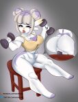  2023 3_fingers absurd_res ahegao anus bottomless chair clothed clothing dildo dildo_in_pussy dildo_insertion dildo_sitting double_bun dumbbell eye_roll featureless_feet female fingers furniture gardevoir generation_3_pokemon genitals hi_res humanoid looking_pleasured neo_mecha nintendo not_furry penetration pokemon pokemon_(species) pussy red_eyes sex_toy sex_toy_in_pussy sex_toy_insertion shirt signature tank_top tongue tongue_out topwear vaginal vaginal_penetration weights 