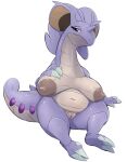  anthro areola breasts brown_areola brown_nipples dragon female fusion generation_1_pokemon generation_6_pokemon genitals goodra hi_res honeymono horn hybrid looking_at_viewer mammal nidoqueen nintendo nipples nude pokemon pokemon_(species) pokemon_fusion pussy sagging_breasts simple_background solo white_background 