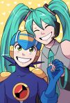  hatsune_miku hatsune_miku_(append) hatsune_miku_(if) hatsune_miku_(nt) hatsune_miku_(vocaloid3) mega_man_(character) mega_man_(series) megaman.exe non-web_source vocaloid vocaloid_(tda-type_ver) vocaloid_append 