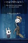  2023 clothed clothing duo english_text fan_character hair hibbary hollow_knight standing team_cherry text 