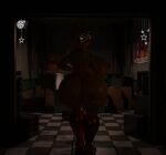  2022 3d_(artwork) animatronic anthro anthrofied avian big_breasts big_butt bird blush breasts butt chicken clothing curvaceous curvy_figure digital_media_(artwork) female feversfm five_nights_at_freddy&#039;s five_nights_at_freddy&#039;s_2 galliform gallus_(genus) hi_res huge_butt looking_away machine non-mammal_breasts nude panties phasianid piercing rear_view robot runaboo_chica scottgames shadow shadowed_face solo source_filmmaker thick_thighs toy_chica_(fnaf) underwear voluptuous wide_hips yellow_body 
