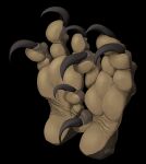  ambiguous_gender anthro barefoot claws dragon feet foot_focus hi_res kredri paws scalie simple_background soles solo toe_claws toes wyvern 