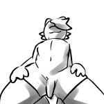  anthro bodily_fluids clothing dominant fin_(whattheflix) first_person_view flaccid genital_fluids genitals girly kobold legwear male penis perspective precum sketch smug solo solo_focus stockings thick_thighs thigh_highs whattheflix 