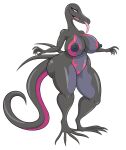  absurd_res anthro areola big_breasts big_butt breasts butt dot_eyes featureless_crotch female generation_7_pokemon hi_res huge_breasts multicolored_body nintendo nipples nude pokemon pokemon_(species) purple_areola purple_nipples purple_sclera salazzle solo thegeckoninja thick_thighs tongue tongue_out wide_hips 