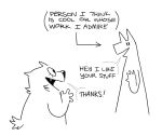  ambiguous_gender anthro canid canine canis chat_box dialogue duo female gesture looking_at_another mammal open_mouth text twist_(twistcmyk) twistcmyk waving wolf 