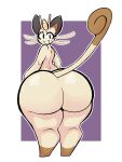  ambiguous_gender anthro big_butt black_eyes butt coin dipstick_tail generation_1_pokemon hi_res huge_butt huge_hips huge_thighs leg_markings looking_at_viewer looking_back markings meowth nintendo nude open_mouth pokemon pokemon_(species) socks_(marking) solo tail tail_markings thick_thighs whiskers white_body wide_hips zantanerz_(artist) 