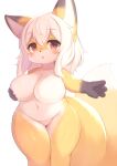  anthro big_breasts black_nose blush blush_lines breasts brown_body brown_eyes brown_fur canid canine chubby_female curvy_figure digital_media_(artwork) dipstick_tail eyebrow_through_hair eyebrows featureless_breasts female fox fur genitals glistening glistening_body glistening_eyes glistening_fur hair holding_breast huge_breasts kemono legs_together lidded_eyes mammal markings matsuura medium_hair multicolored_body multicolored_fur navel open_mouth pussy simple_background solo standing tail tail_markings thick_thighs translucent translucent_hair white_background white_body white_fur white_hair wide_hips yellow_body yellow_fur 
