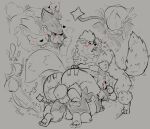  &lt;3 anal arcanine backsack balls big_butt big_dom_small_sub blush bodily_fluids butt canid cum cum_in_ass cum_in_mouth cum_inside dominant fangs felid fellatio feral fur generation_1_pokemon generation_4_pokemon genital_fluids genitals group knot knotting luxray male male/male mammal nintendo oral pawpads paws penile pokemon pokemon_(species) pure_command ruse_(pure_command) sex simple_background size_difference spitroast stripes teeth thick_thighs trio 