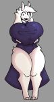  absurd_res anthro big_breasts black_eyes boss_monster bovid breasts caprine clothing female floppy_ears goat hair hi_res holding_breast horn huge_breasts mammal nipple_outline open_mouth robe solo thick_thighs toriel undertale undertale_(series) white_body white_hair wide_hips zantanerz_(artist) 