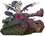  alpha_channel anthro army canada canadien gun hi_res male mammal procyonid raccoon ranged_weapon solo tank vehicle weapon 