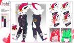  &lt;3 angry anthro black_bottomwear black_clothing black_hoodie black_pants black_topwear blush bodily_fluids bottomwear buckteeth bunnemilk catchy_(bunnemilk) cheek_tuft cinderace clothed clothing cotton_tail cross-popping_vein english_text eyelashes eyes_closed facial_tuft fan_character front_view fur generation_8_pokemon happy hi_res hoodie horn lagomorph leporid looking_at_viewer male mammal model_sheet multiple_poses nintendo one_eye_closed open_mouth open_smile pants pokemon pokemon_(species) pose rabbit rear_view red_body red_fur red_horn sad smile solo star tears teeth text topwear tuft white_body white_fur wink winking_at_viewer 