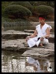  capcom cosplay headband meditation photo real ryu ryuu_(street_fighter) street_fighter water 