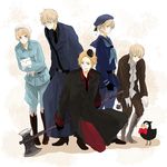  axis_powers_hetalia bird denmark dog finland glasses hana_tamago hanatamago_(hetalia) iceland megane nordic norway puffin sweden 