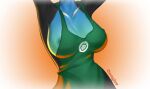  anthro apron apron_only big_breasts breasts canid canine canis clothing female gradient_fur mammal mostly_nude oongler seafoam_(yourock101) solo watermark wolf 