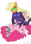  2023 5_fingers anthro applejack_(mlp) arch_position big_breasts blonde_hair bound brainwashing breasts clothing crossgender cutie_mark duo earth_pony emotionless encasement equid equine eyelashes female female_penetrated fingers friendship_is_magic from_front_position ftg_crossgender fti_crossgender fur glowing glowing_eyes green_eyes gynomorph gynomorph/female gynomorph_penetrating gynomorph_penetrating_female hair hands_on_waist hasbro hi_res hooves horse intersex intersex/female intersex_penetrating intersex_penetrating_female kandlin kneeling latex latex_elbow_gloves latex_thigh_highs legwear liquid_latex long_hair magic mammal mind_control my_little_pony nipple_outline nude_female orange_body orange_fur penetration penile penile_penetration penis_in_pussy pink_body pink_fur pink_hair pink_tail pinkie_pie_(mlp) pony purple_bodysuit purple_latex rubber rubber_clothing rubber_suit sex simple_background story story_in_description submissive submissive_anthro submissive_female tail thigh_highs vaginal vaginal_penetration white_background yellow_tail 