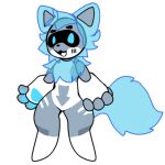  12_iona ambiguous_gender anthro blue_eyes blue_pawpads blue_paws blue_tail changed_(video_game) grey_body humanoid low_res machine open_mouth pawpads prototype_(changed) robot robot_humanoid simple_background solo tail translucent transparent_tail white_background white_body 