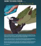  absurd_res anthro bodily_fluids capcom description dragon dripping drooling duo female feral french_kissing hi_res internal kiss_on_lips kissing male male/female monster_hunter rath_wyvern rathian saliva saliva_drip saliva_on_tongue size_difference tallion tongue tongue_out wyvern xero_(captainscales) 