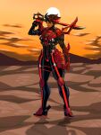  1girl absurdres adapted_costume alternate_costume armor bangs biomechanical black_armor black_bodysuit black_horns bodysuit breastplate brown_hair claws corruption crossover dark-skinned_female dark_skin day_of_wrath_(infinitypilot) demon demon_girl demon_horns doom_(2016) doom_(series) doom_eternal elite_guard_(doom) fanfic fantasy full_armor fusion glowing glowing_armor glowing_hair highres holding holding_sword holding_weapon horns kamui_(kill_la_kill) kill_la_kill life_fiber living_armor living_clothes matoi_ryuuko monster_girl multicolored_hair mutant mutation occult original pauldrons red_armor red_eyes red_hair ruby_taylor_(day_of_wrath) sbigbro science_fiction scissor_blade senketsu short_hair shoulder_armor sigil smile soldier solo spiked_pauldrons standing sunrise sunset sword teeth vorpal_sword_(day_of_wrath) warrior weapon 