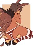  &lt;3 anthro arthropod balls blush clothing danny_(m0ffedup) digital_media_(artwork) eyewear fur genitals glasses hair insect kyrosh lepidopteran looking_at_viewer male moth simple_background solo wings 