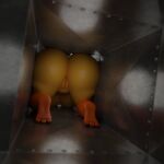  2022 3d_(artwork) air_vent animatronic anthro anus avian big_butt bird breasts butt chica_(fnaf) chicken digital_media_(artwork) female feversfm five_nights_at_freddy&#039;s five_nights_at_freddy&#039;s_2 galliform gallus_(genus) genitals hi_res huge_butt machine nude phasianid pussy rear_view robot scottgames solo stuck stuck_in_vent teeth thick_thighs toy_chica_(fnaf) wide_hips yellow_body yellow_skin 
