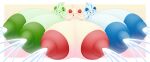  absurd_res alcremie angry areola big_areola big_breasts blue_body blue_eyes bodily_fluids breasts female food food_creature generation_8_pokemon green_body green_eyes group hand_on_breast happy hi_res huge_areola huge_breasts humanoid hyper hyper_areola hyper_breasts lactating metaskei nintendo one_eye_closed pokemon pokemon_(species) red_body red_eyes simple_background trio wink worried 