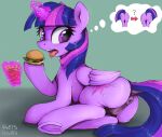  2023 absurd_res animal_genitalia animal_pussy anus butt cutie_mark digital_media_(artwork) dosh equid equine equine_genitalia equine_pussy eyelashes female feral food friendship_is_magic fries genitals hasbro hi_res hooves horn mammal my_little_pony open_mouth purple_eyes pussy question_mark solo tongue twilight_sparkle_(mlp) underhoof winged_unicorn wings 