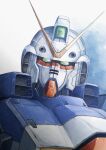  absurdres commentary green_eyes gundam highres inori_taimatsu looking_at_viewer mecha mobile_suit no_humans portrait robot science_fiction solo upper_body v-fin v_gundam victory_gundam 