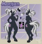  anthro butt butt_grab equid equine female freckles hand_on_butt hi_res horse mammal model_sheet morgan(fade) pony solo spoopy-abby standing 
