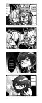  6+girls chibi chief_(path_to_nowhere) emp_(path_to_nowhere) english_text greyscale hecate_(path_to_nowhere) hela_(path_to_nowhere) highres monochrome multiple_girls non-web_source path_to_nowhere speech_bubble 