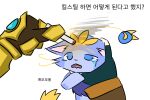  abuse asphyxiation bodily_fluids burning crying domestic_cat ezreal_(lol) felid feline felis female feral hand_on_head league_of_legends male male/female mammal riot_games solo tears yuumi_(lol) yuumisocute 