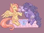  beverage cutie_mark digital_media_(artwork) duo earth_pony equid equine fan_character feathered_wings feathers female feral fluttershy_(mlp) foulserpent friendship_is_magic hasbro hi_res horse male mammal my_little_pony pegasus picnic pony tea wings 