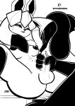  absurd_res anthro balls big_balls big_breasts black_and_white black_body black_fur blush bodily_fluids breasts butt canid canine canis duo eeveelution erection fellatio fur generation generation_4_pokemon genitals glaceon gynomorph hair handjob hi_res humanoid_genitalia intersex intersex/intersex lucario mammal monochrome nintendo nipples nude oral penile penis pokemon pokemon_(species) sex shy solo spoogiehowl sweat tongue tongue_out white_body white_fur white_hair wolf 