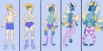  animal_humanoid anthro blue_body blue_eyes blue_hair blue_skin body_size_growth boxers_(clothing) breast_expansion breast_growth breast_squish breasts clothing confusion consensual_transformation dragon dragon_humanoid expansion exposed_breasts eyewear eyewear_on_head female footwear gender_transformation glasses glasses_on_head gradual_change growth gynomorph hair hair_growth hi_res holding_breast humanoid hybrid intersex legwear male nocturneagni pleased_expression scales shocked_expression simple_background simple_coloring size_transformation socks solo species_transformation squish thigh_expansion thigh_highs thigh_socks thong transformation underwear yellow_body yellow_scales 