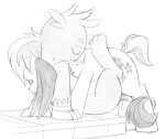  anal anal_penetration avian beak bodily_fluids cum cum_inside cutie_mark dtcx97 duo earth_pony equid equine eyes_closed feral gallus_(mlp) genital_fluids gryphon hasbro hi_res horse male male/male mammal monochrome my_little_pony mythological_avian mythology penetration pony sandbar_(mlp) sketch tail tail_tuft tongue tongue_out tuft wings 