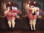  3d_(artwork) absurd_res canid canine canis coel3d digital_media_(artwork) fan_character female hi_res mammal pubes scarlet_(coel3d) sega solo sonic_the_hedgehog_(series) wolf 