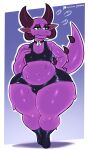  anthro big_butt bottomwear bulge butt clothed clothing digital_media_(artwork) goo_creature hi_res horn inuzu jewelry male necklace nervous number_on_clothing short_stack shorts simple_background slightly_chubby slime slime_dragon solo tail text thick_thighs topwear wide_hips 