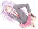  animal_ears bad_id bad_pixiv_id blazer blush bunny_ears cameltoe embarrassed jacket long_hair necktie panties purple_hair red_eyes red_neckwear reisen_udongein_inaba shuga_(soranote) skirt skirt_lift solo touhou underwear white_panties 