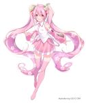  hatsune_miku sakura_miku seifuku thighhighs u35 vocaloid 