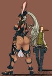  animal_ears armor artist_request ass bb breasts bunny_ears final_fantasy final_fantasy_xii fran huge_breasts large_breasts long_hair sideboob 