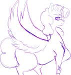  curled_hair equid equine eyelashes feral hair hi_res hooves horn horse looking_at_viewer mammal monochrome open_wings pony raljoy sketch solo tail unicorn winged_unicorn wings 