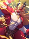  abs anthro areola asian_mythology bottomwear clothing countershade_face countershade_torso countershading dragon east_asian_mythology eastern_dragon hi_res horn loincloth male muscular muscular_anthro muscular_male mythology nipples pecs red_body solo tenmu 