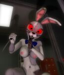  &lt;3 &lt;3_eyes anthro areola blurred_background bow_accessory bow_ribbon breasts buckteeth crouching exposed_breasts female five_nights_at_freddy&#039;s glowing glowing_eyes gravymeatball hand_gesture knife lagomorph leporid long_ears looking_at_viewer mammal navel nude open_mouth open_smile rabbit red_eyes ribbons scottgames seam_(sewing) shush smile solo stare stitch_(sewing) teeth threatening threatening_viewer vanny_(fnaf) whiskers 
