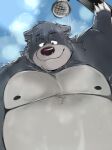  2023 absurd_res anthro baloo bathing bear belly big_belly ginnosuke hi_res kemono male mammal moobs nipples overweight overweight_male solo water 