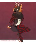  abaddon anthro antlers canid canine canis clothing crop_top deer girly goo_clothing goo_transformation goop goopy hi_res horn hybrid kaysa kaysa99 leggings legwear male mammal melting panties pawpads shirt solo topwear transformation underwear wolf 