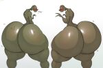  2023 absurd_res alien ambiguous_gender anthro big_butt biped butt digital_media_(artwork) duo half-life hi_res huge_butt humanoid hyper hyper_butt mammal not_furry nude schplingnops simple_background thick_thighs valve vortigaunt wide_hips 