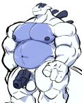  anthro balls barazoku belly biceps generation_2_pokemon genitals halsteinb hi_res legendary_pokemon lugia male multicolored_body musclegut muscular muscular_thighs nintendo nipples nude pecs penis pokemon pokemon_(species) simple_background solo triceps two_tone_body vein veiny_penis white_body 