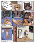  abs absurd_res anthro balls big_balls big_penis bodily_fluids canid canine canis comic cum dave_(martythemarten) duo genital_fluids genitals gulonine hi_res male male/male mammal marten marty_the_marten mazedmarten muscular muscular_male mustelid musteline penis wolf young 