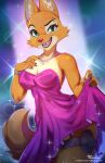  anthro canid canine clothing diane_foxington dreamworks dress female fox furry green_eyes hi_res jewelry mammal necklace purplelemons the_bad_guys 