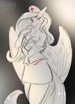  anthro blush breasts clothing costume digital_drawing_(artwork) digital_media_(artwork) equid equine female fluttershy_(mlp) friendship_is_magic hasbro hi_res horse mammal my_little_pony nurse nurse_clothing patreon pegasus pony reward shy sketch solo sunny_way thong underwear wings 