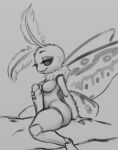  antennae_(anatomy) anthro arthropod bite biting_lip biting_own_lip breasts cheek_tuft duo erection eyebrows eyelashes facial_tuft featureless_breasts female fur genitals hi_res human human_on_anthro insect interspecies lepidopteran male male/female mammal monochrome moth narrowed_eyes neck_tuft penis penis_grab sitting tuft unknown_artist wings 